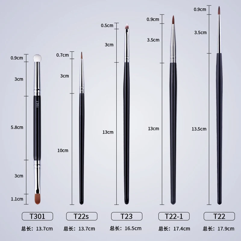 Тонкий кистевой аппликатор для гелевой подводки и жидкого подводящего, профессиональный, точный, длинный инструмент для макияжа глаз T23.
