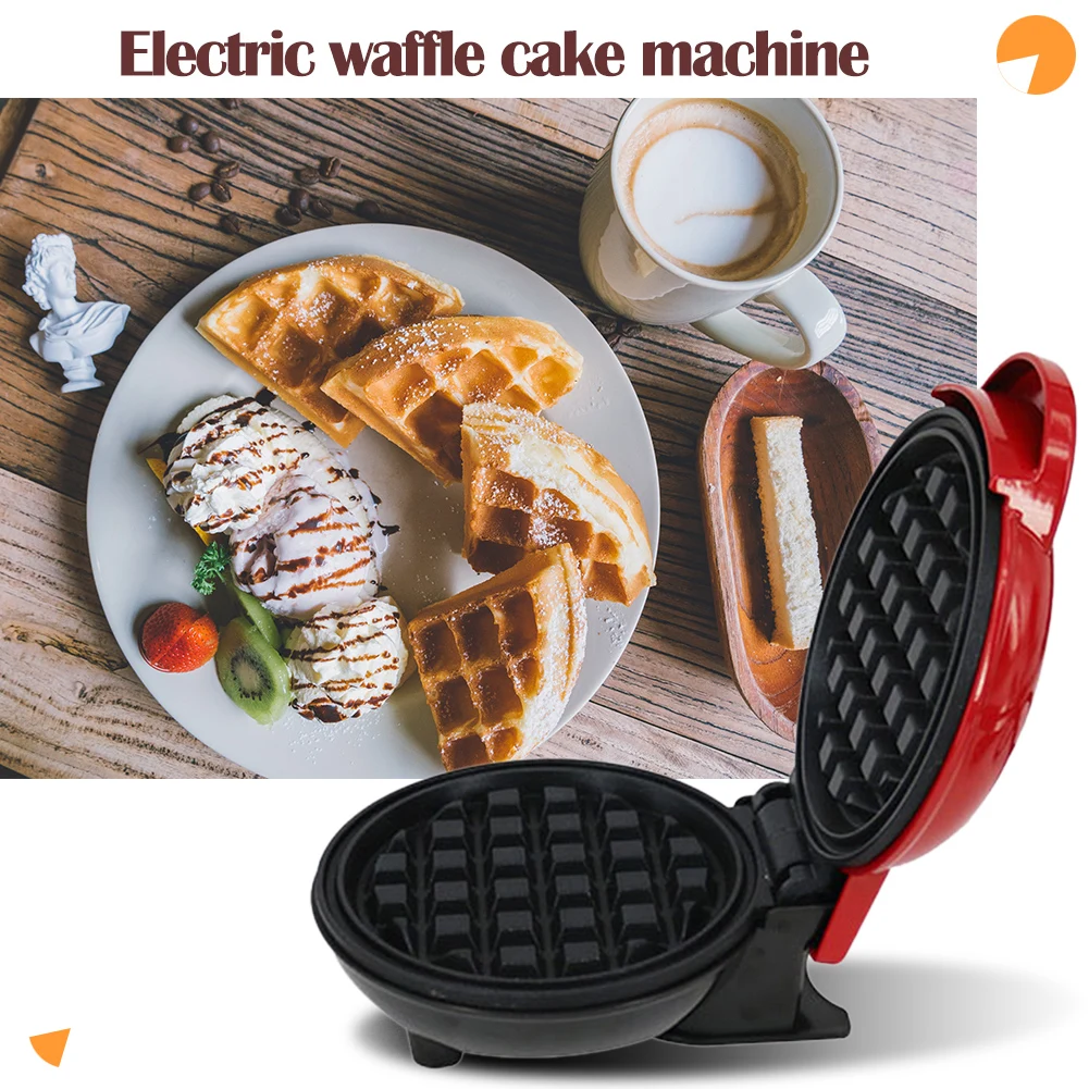 spesifikasi Pembuat Wafel Listrik Mini Mesin Wafel Sarapan Oven Kue Telur Gelembung Mesin Panekuk Telur Goreng Panci Wafel Mini