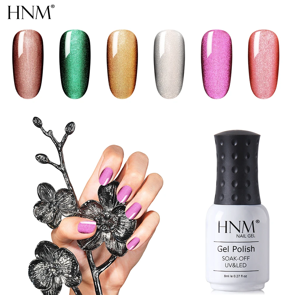 HNM широкая линия кошачий глаз Гель лак для ногтей 3D магнитный эффект УФ