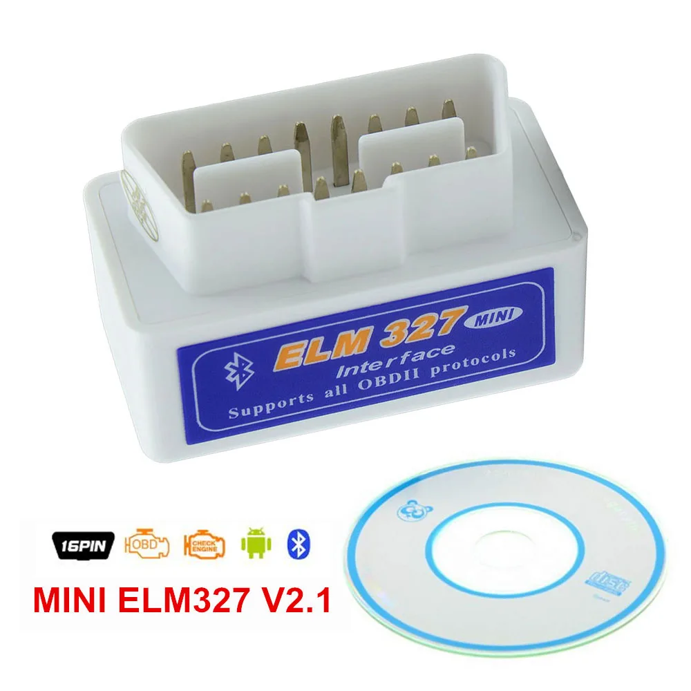 ELM327 V2.1 Bluetooth OBDII сканера адаптер OBD2 автомобильный диагностический инструмент для