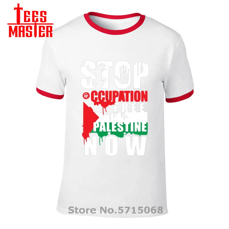 Палестинский флаг мужские футболки для всей семьи модные короткий рукав