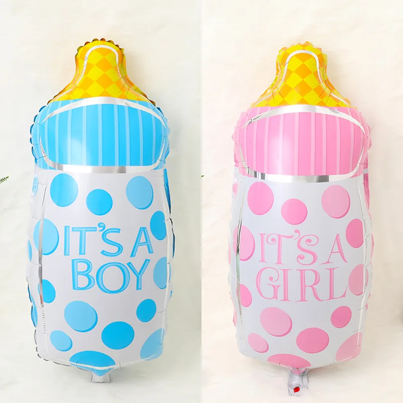 Большой шарик для бутылки из алюминиевой фольги розовый синий вечерние