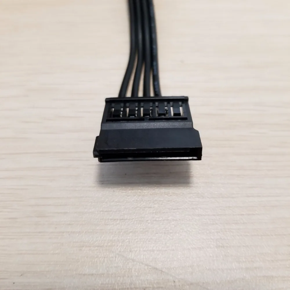 Кабель питания IDE Molex 10 шт./лот от 4pin до 5x15pin SATA 18AWG для жесткого диска HDD SSD ПК