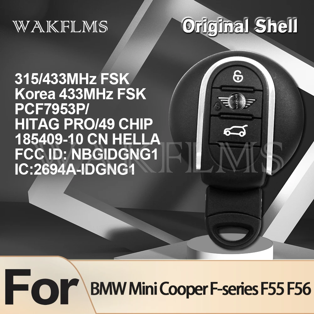 Для BMW MINI Cooper F Series F55 F56 2014 2015 2016 2017 2018 315 МГц 433 Корея умный дистанционный