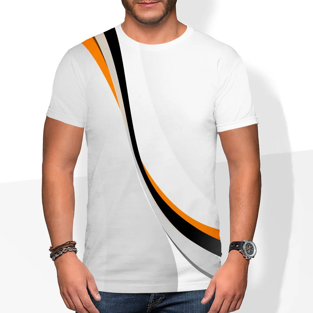 

White Abstract 3d T shirt Men Psychedelic Anime Clothes Dizziness Funny T shirts Harajuku Tshirts Casual Short Sleeve Hip hop