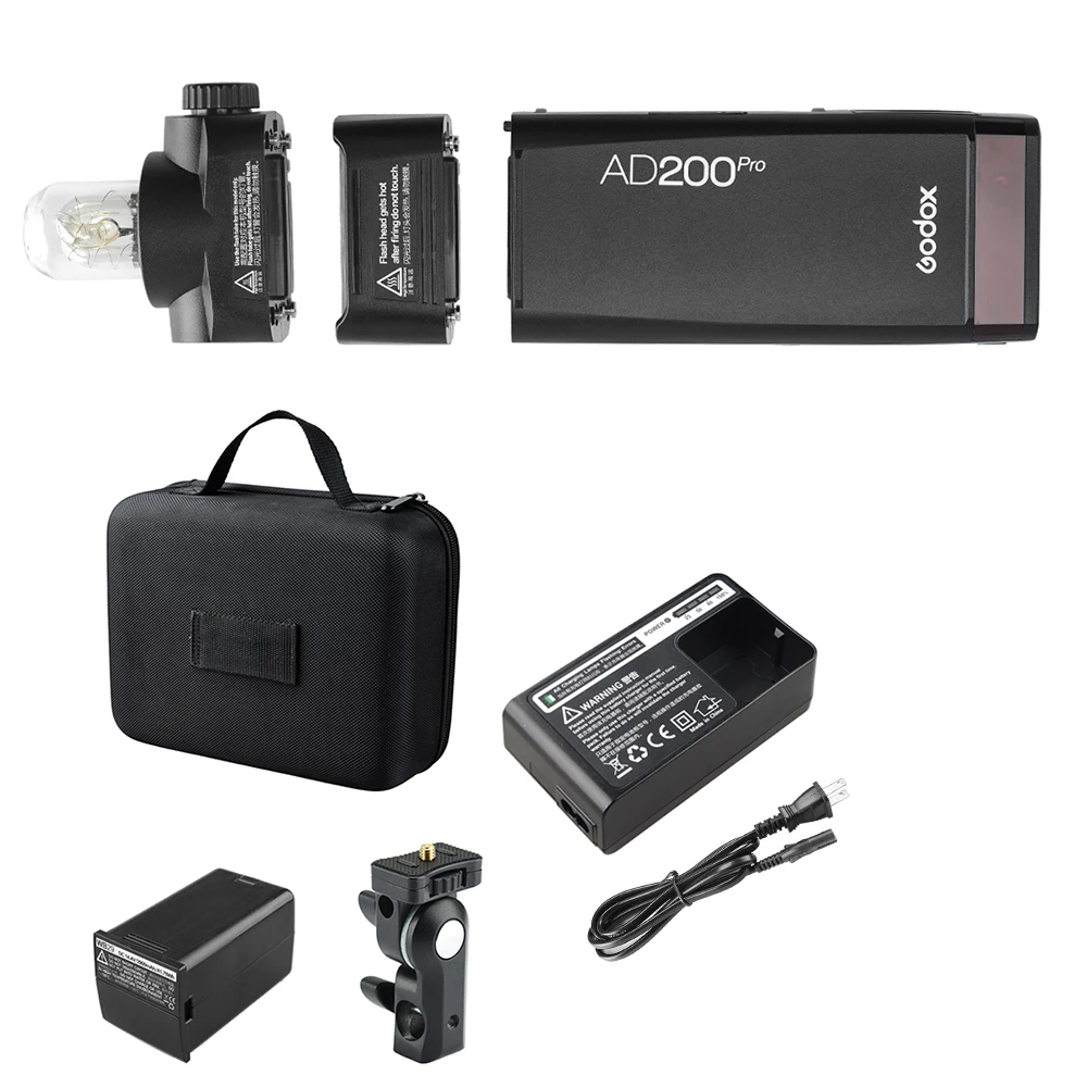Наружная вспышка Godox AD200pro 200Ws карманная AD200 PRO для Sony Nikon Canon Fuji TTL HSS 2 4G беспроводная