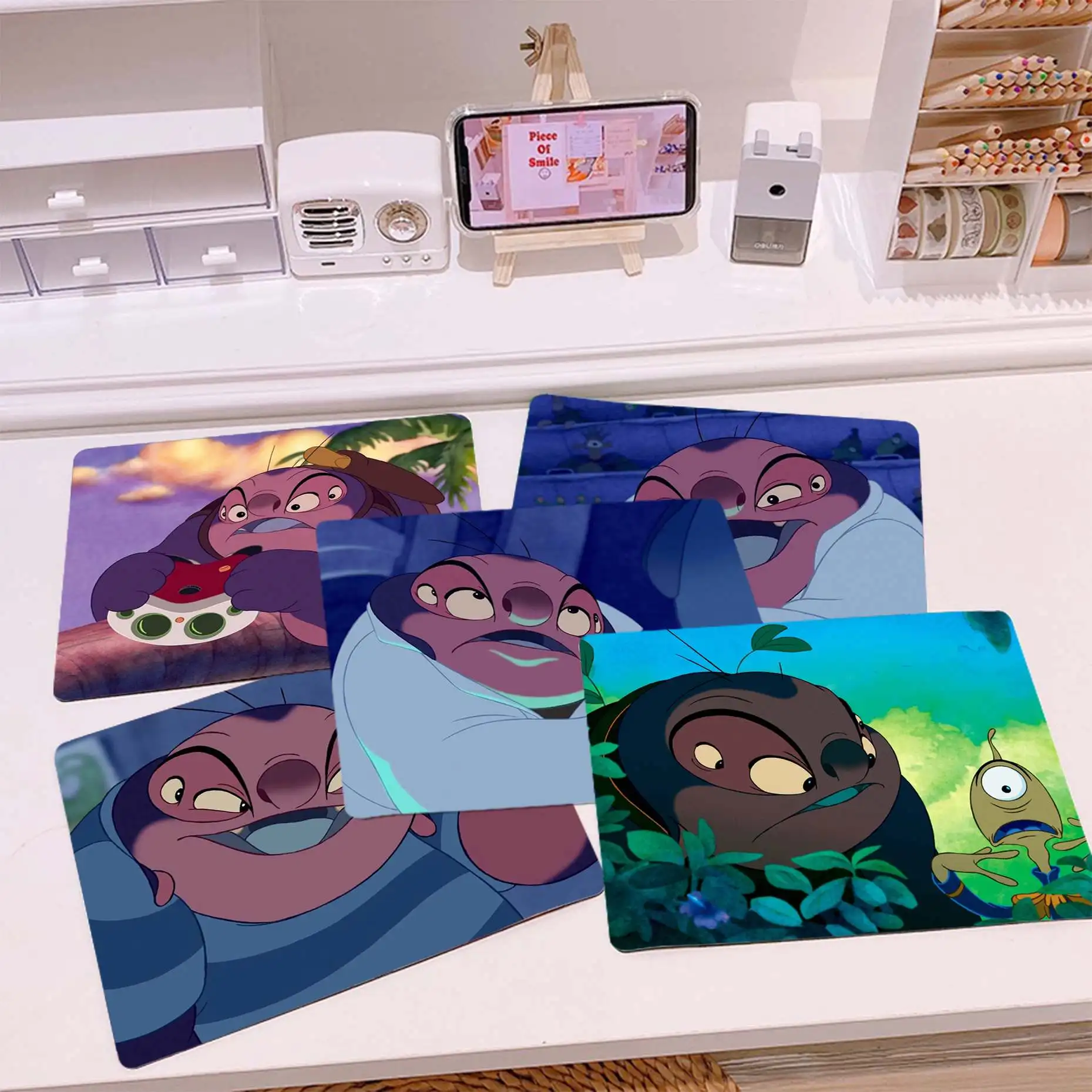 

Нескользящий прочный резиновый коврик для мыши, коврик для игровой мыши из фильма «Лило и Стич» Disney, Dr. Jumba Jookiba