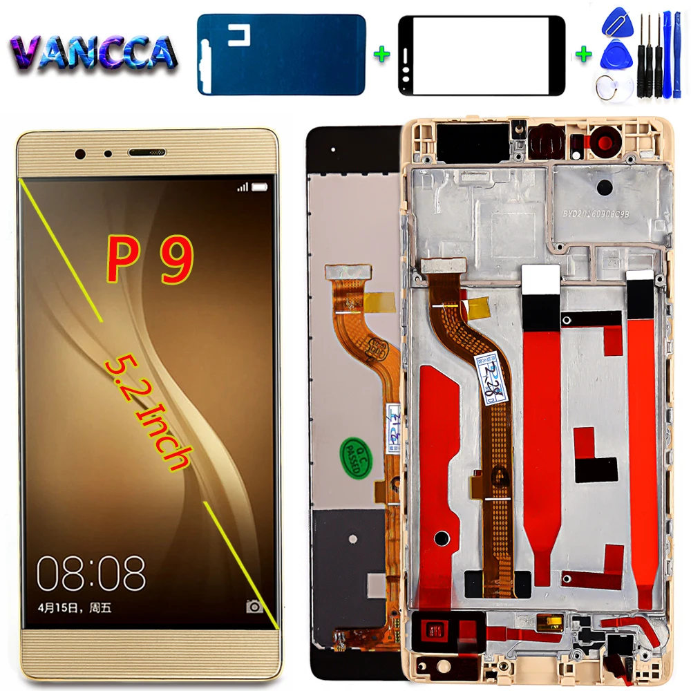 Vancca 5 дюймовый ЖК дисплей для HUAWEI P9 сенсорный экран стандартная деталь дигитайзер