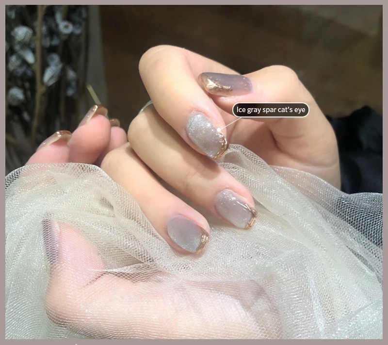 15 мл кошачий глаз Гель лак для ногтей молока Чай шпата типа сделай себе сам дизайн