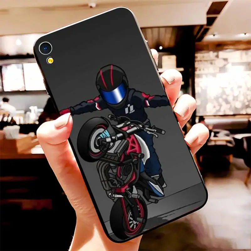 PENHUWAN мультфильм мотоциклетный шлем чехол для телефона Vivo Y91c Y17 Y51 Y67 Y55 Y93 Y81S Y19 Y7S |