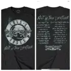 Guns N Roses Мужская Официальная футболка Not In This Life Tour черная хлопковая BSTZC