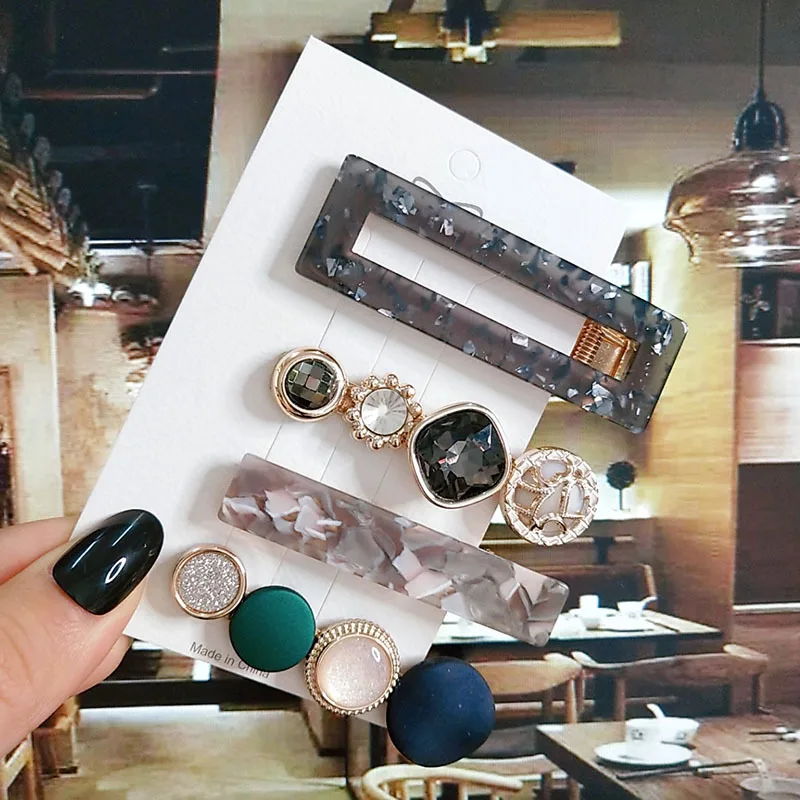 

3/4pcs Women Hair Accessories Set Fashion Acrylic Simulation Pearl Barrette Jewelry Korean Hair Clips For Girl Hairpins 2020 New
