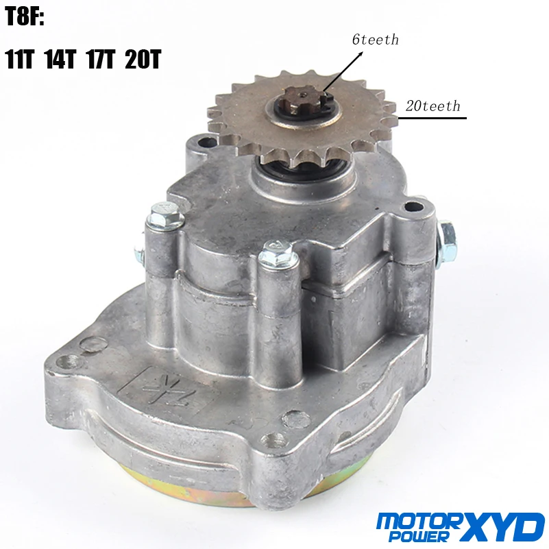Коробка передач 11T 14T 17T 20T 43cc 47cc 49cc двухтактная двигателя T8F для мини квадроцикла