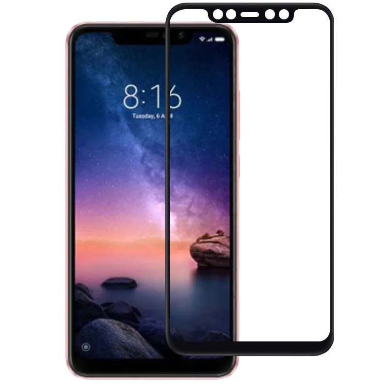 Защитное стекло Xiaomi redmi Note 6 Pro HD 5D 9D 9H ударопрочное Олеофобное закаленное покрытие
