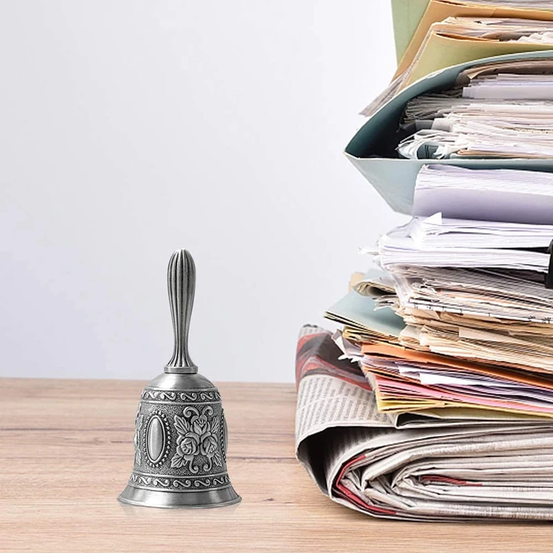 

2 шт. античный ручной звонок многофункциональные колокольчики для свадьбы колокольчики для дужек школьный Колокольчик для малышей