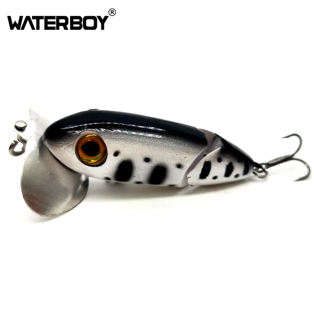 

6cm 8.5g Big Mouth Popper Fishing Lure 2 Section Jointed Lifelike Attractive Topwater Swimming Artificial Fishing Bait