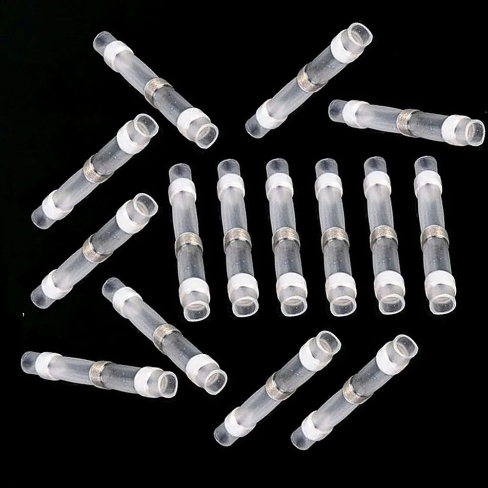 AWG24-22 0.25-0.5mm² Heat Shrink Wire Connectors Solder Sleeves Waterproof Fast Butt Terminals Terminal | Обустройство дома