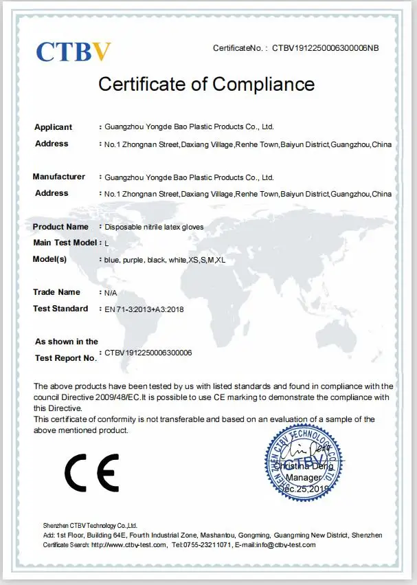 100 шт. одноразовые виниловые Нитриловые Перчатки синие чистящие продукты