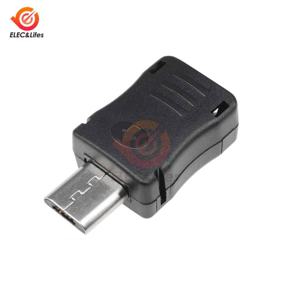10 комплектов штекерных разъемов Micro USB 5-контактный разъем набор сделай сам с