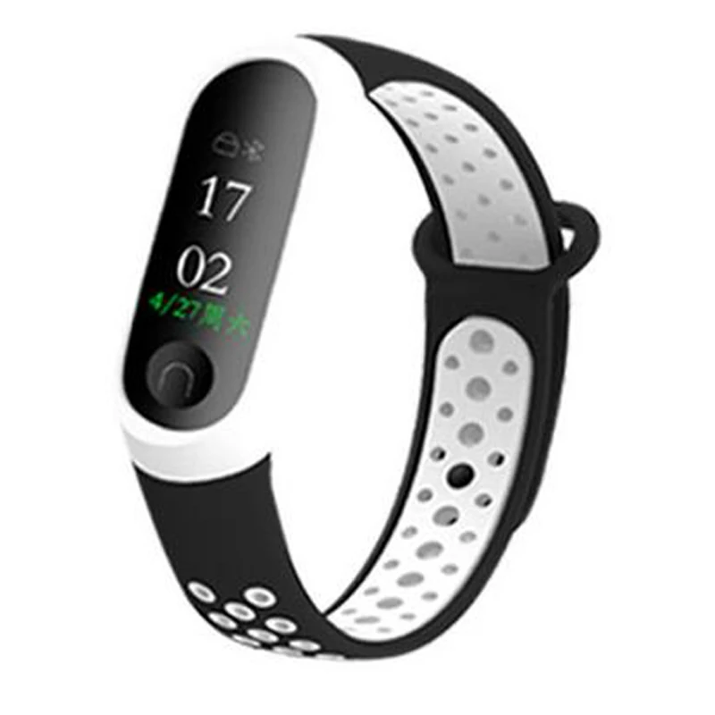 Ремешок силиконовый для Xiaomi mi band 4 мягкий спортивный браслет наручных часов Mi 3