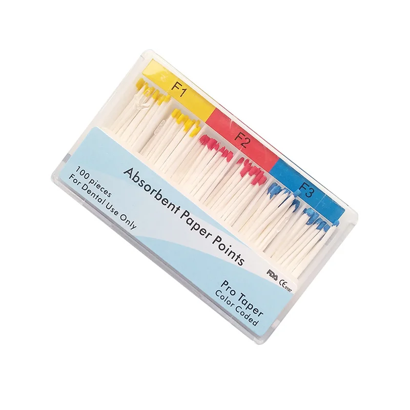 F1 F3 стоматологические абсорбирующие бумажные точки из чистого хлопка