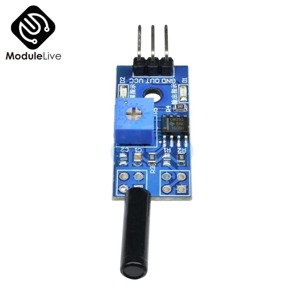 Высокочувствительный Вибровыключатель постоянного тока 3В 5 в LM393 модуль