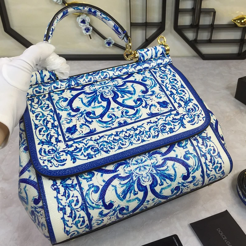 

Design retro geometric print pattern multicolor large capacity leather handbag new lady messenger bag fashion shoulder bag