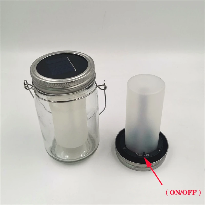 Солнечный каменщик Jar светильник s LED мерцающий эффект пламени солнечные фонари