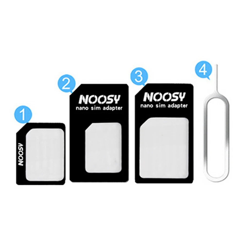 Качественная нано sim-карта адаптер 4 в 1 micro-SIM с картой Pin Розничная посылка для iPhone