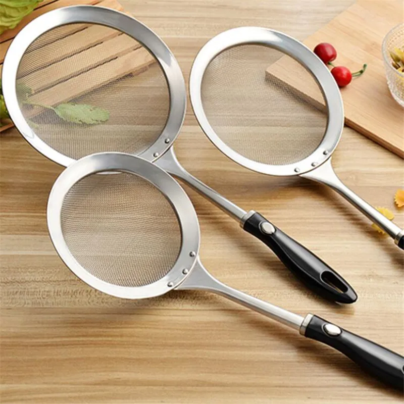 

Многофункциональная ложка-фильтр из нержавеющей стали, тонкая сетка, проволочное сито для скиммера масла, сетка для жарки еды, кухонные при...