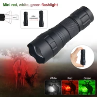 mini tactical zoomable hunting flashlight 1000 lumens 300 yards waterproof rifle weapon gun light for hog pig coyote varmint