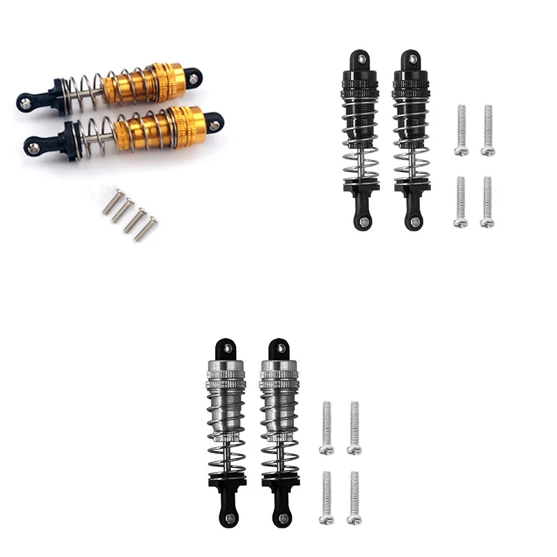 

2Pcs Metal Shock Absorber Damper Replacement Accessory Fit for WLtoys 144001 1/14 RC Drift Racing Car Parts