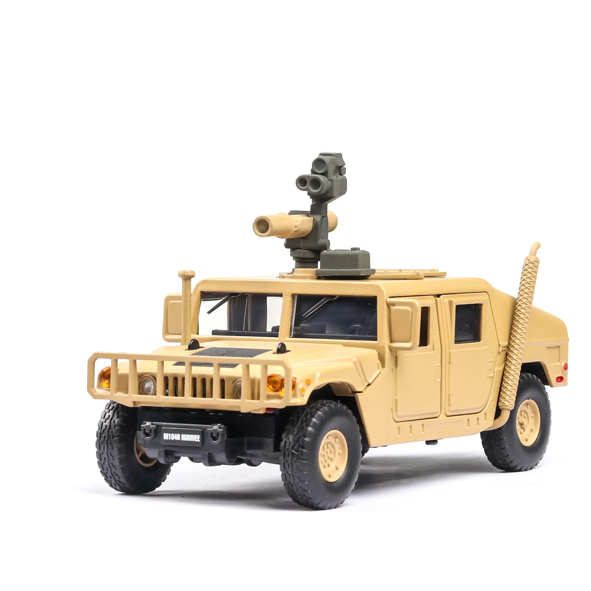 Desert no box 1:32 Hummer M1046 военный автомобиль модель усовершенствованная, от взрыва, бронетранспортер со звуком светильник сплав игрушечный автомобиль модель литая игрушечная машинка - Цвет: Desert no box