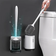 Силиконовая щетка для унитаза настенный держатель с мягкой
