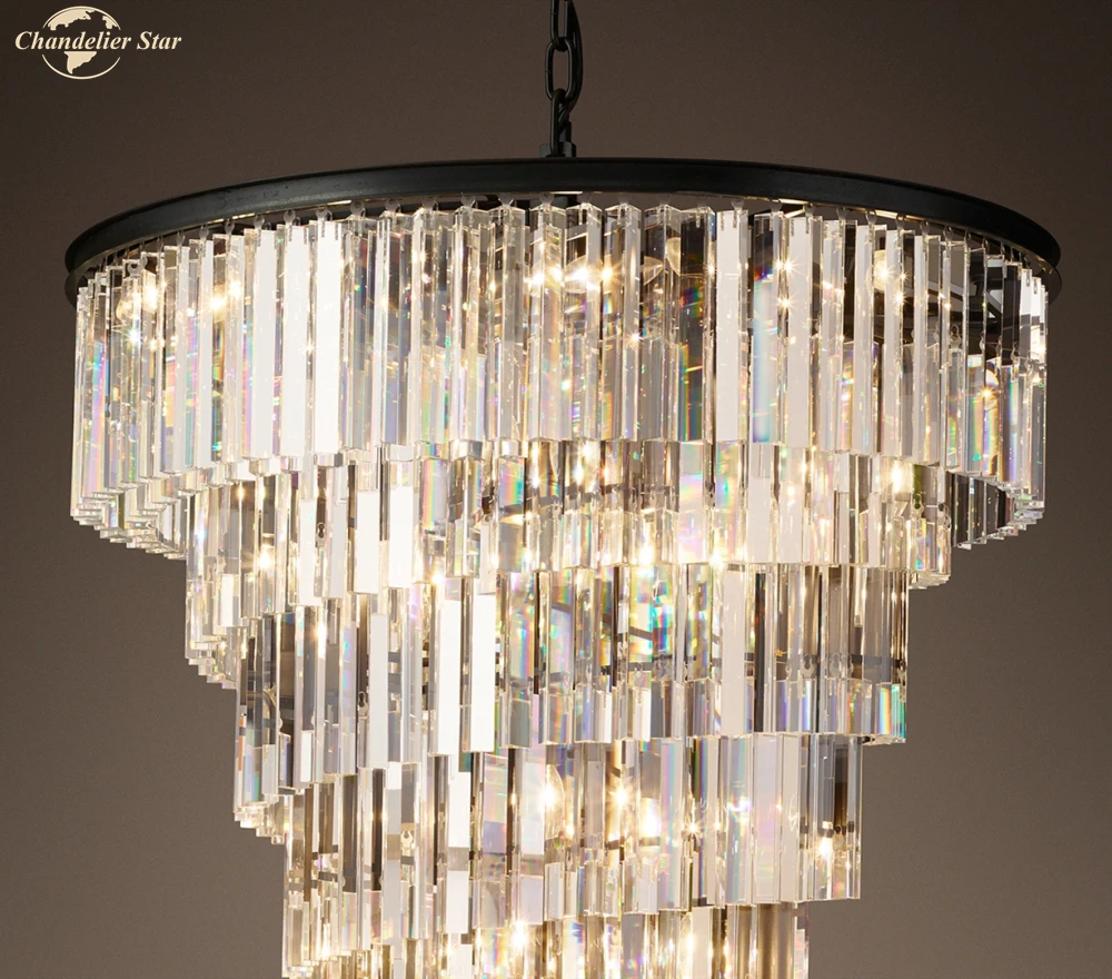 売る クラシック高級シャンデリア照明クリスタルledライトスパイラル屋内ランプキッチンダイニングルームベッドルームリビングルームの装飾