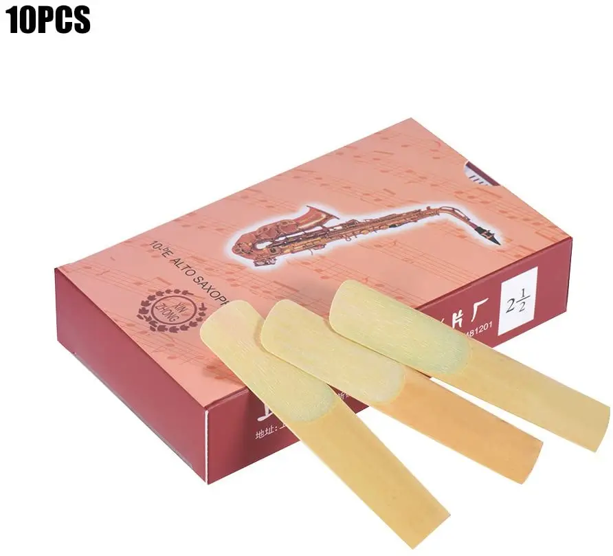 Высокое качество 10 шт./кор. Eb тенор сопрано альт-саксофон тростника Sax сила 2 5