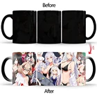 Новейший дизайн, счастливая привлекательная кофейная кружка для девушек, меняющая цвет от тепла, чайная кружка, волшебная кружка, керамические кружки, подарок