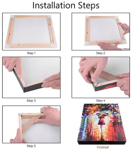 Yihui Arts White Birch Trees Painting 3D Canvas Art On Abstract Artwork Wood Inside Framed Hanging Wall Decoration | Дом и сад