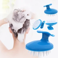 silicone shampoo brush hair scalp cleansing massage brush soft silicone comb