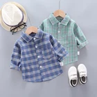 Рубашки с длинным рукавом для мальчиков енененс, полосатая рубашка для маленьких мальчиков, детские топы, футболки, рубашки, Весенняя детская повседневная Тонкая блузка