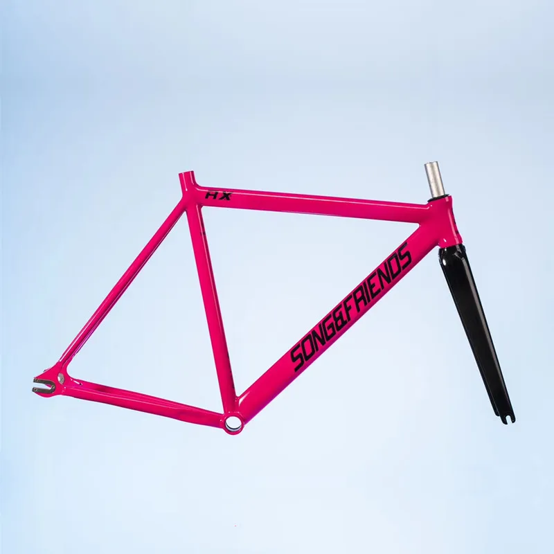 Рама велосипедная RX 700c 6061-T6 алюминиевая и вилка Fixie 48-60 см | Спорт развлечения
