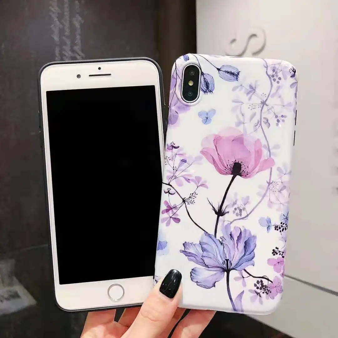 Европейский Американский Модный Стиль Нарцисс цветок мягкий IMD чехол для iPhone 6 6s 7