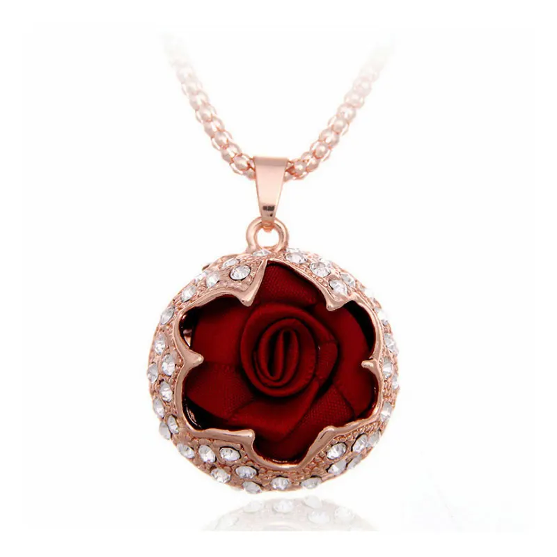 Роскошный известный бренд Винтаж Ткань ожерелье в виде цветов ювелирные изделия