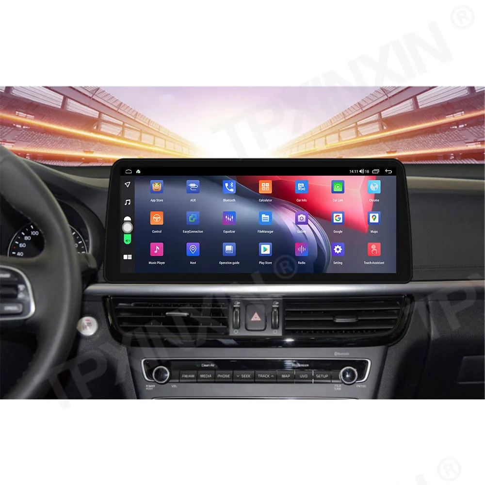 저렴한 12.3 ''안드로이드 10 기아 K5 2016-2019 라디오 자동차 멀티미디어 플레이어 6 + 128G 라디오 GPS 네비게이션 스테레오 무선 CarPlay 4G LTE