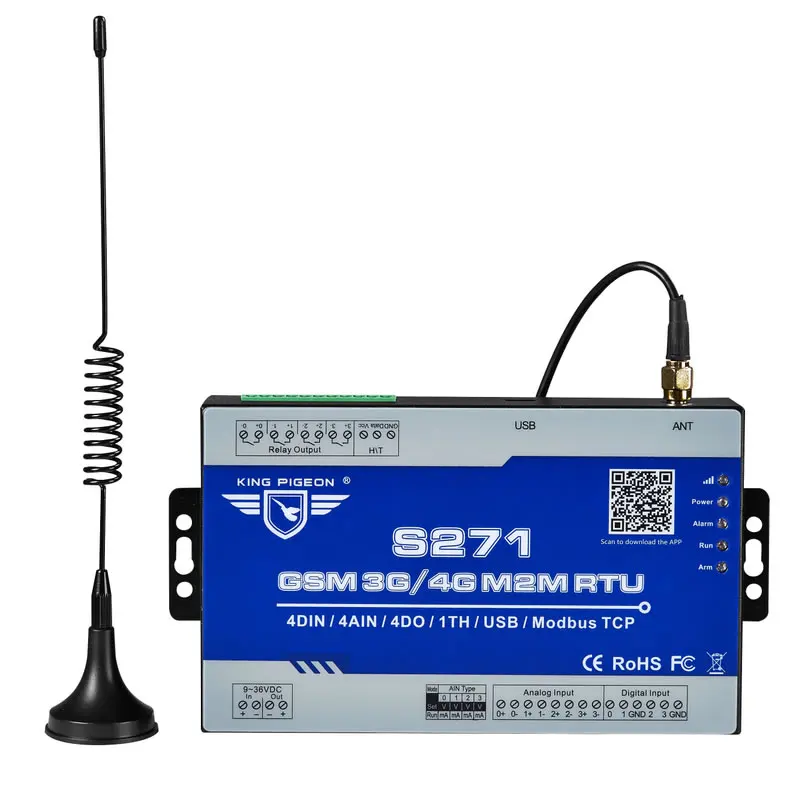 S271 3G M2M RTU SMS-контроллер системы сигнализации беспроводной пульт ввода/вывода для