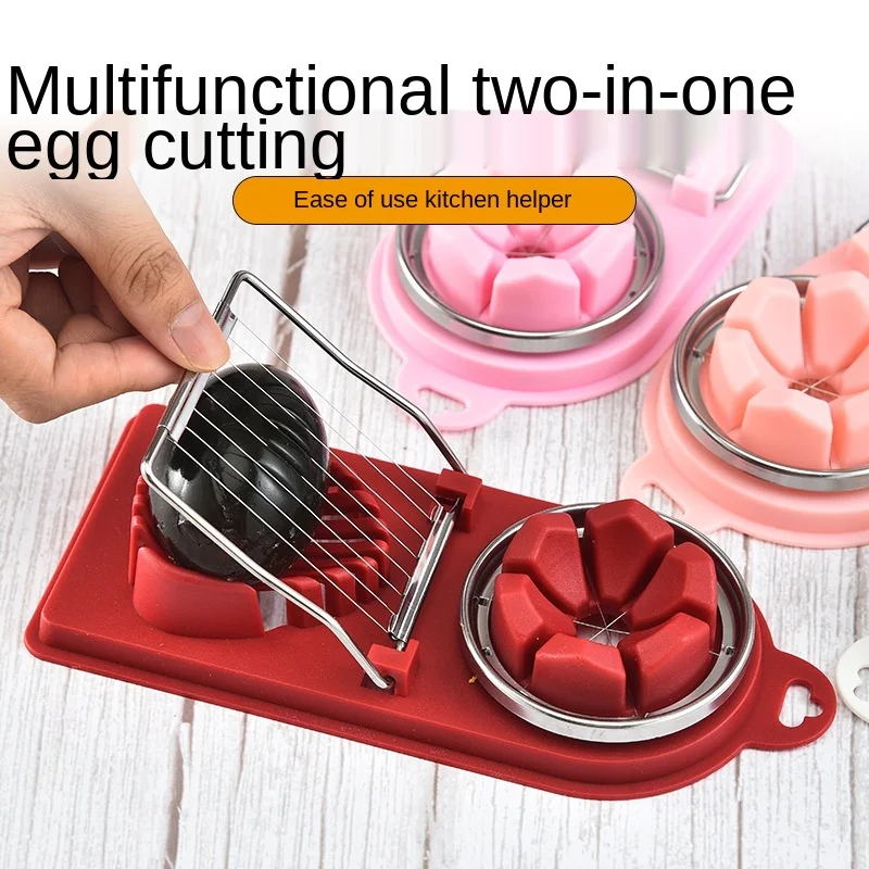

Бытовой инструмент для резки яиц, Многофункциональный ручной разделитель из нержавеющей стали для нарезки яиц