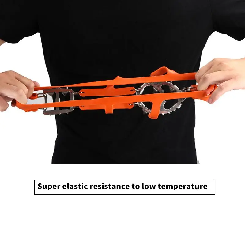 

18 Teeth Climbing Crampons For Outdoor Winter Walk Ice Fishing Snow Shoes Antiskid Shoes Manganese Steel Shoe Covers
