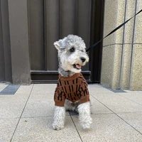 2021 new style dog sweater warm luxury designer dog clothes french bulldog schnauzer corgi wool dog coat pet clothing