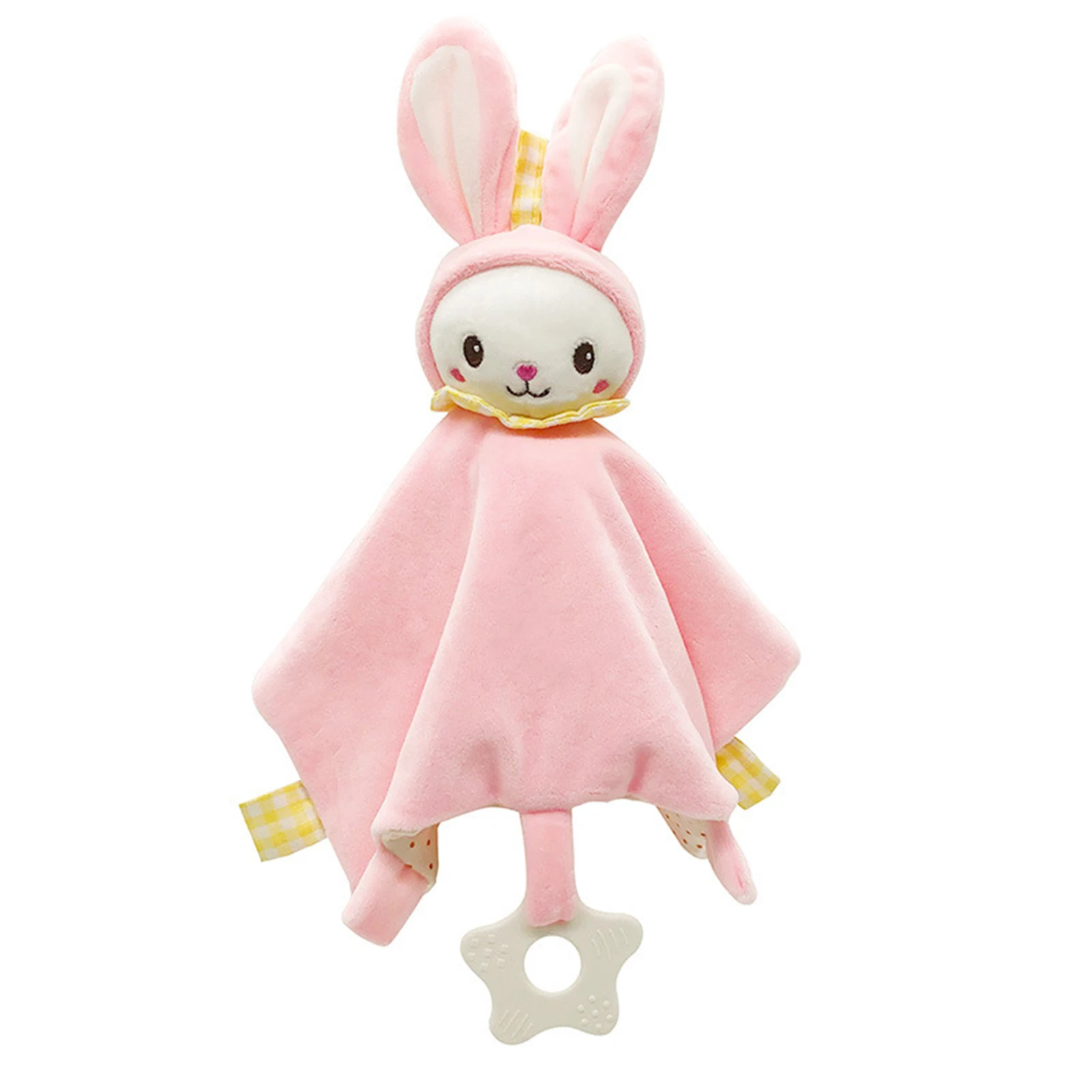 

Cute Comfortable Practical Durable Attractive Cartoon Animal Soft Plush Doll Newborn Blanket Soothing Bib Towel Toy Gift