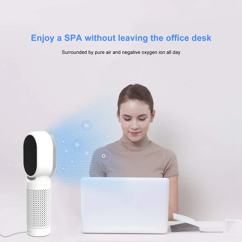 Настольный очиститель воздуха с настоящим Hepa фильтром-портативный от запаха
